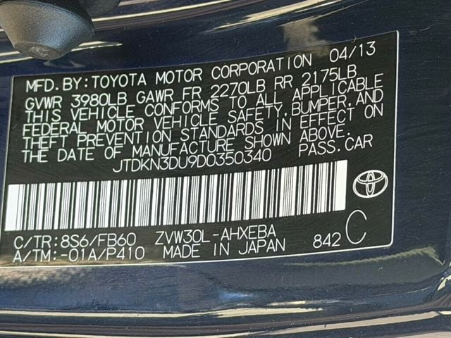 2013 Toyota Prius 5dr Hatchback Three - 23016440 - 40