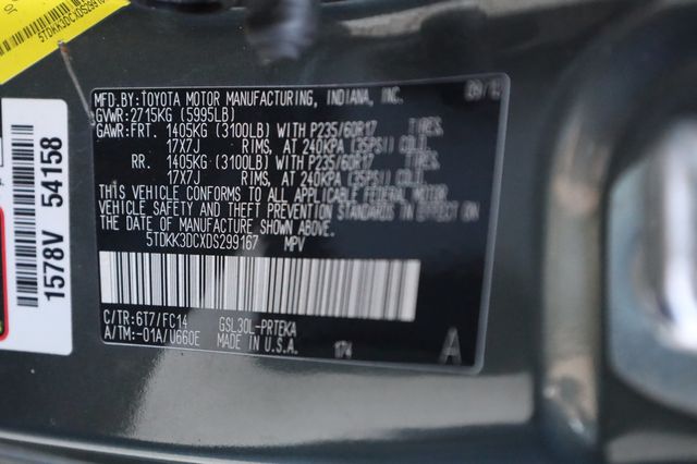 2013 Toyota Sienna 5dr 8-Passenger Van V6 LE FWD - 22969341 - 12