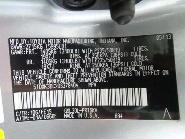 2013 Toyota Sienna 5dr 8-Passenger Van V6 SE FWD - 15400191 - 10