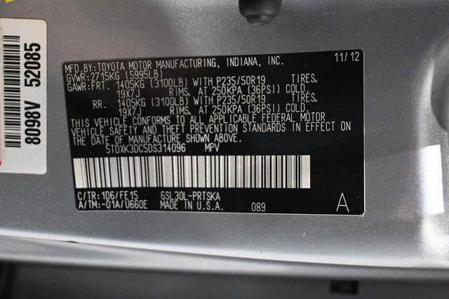 2013 Toyota Sienna 5dr 8-Passenger Van V6 SE FWD - 23042943 - 35