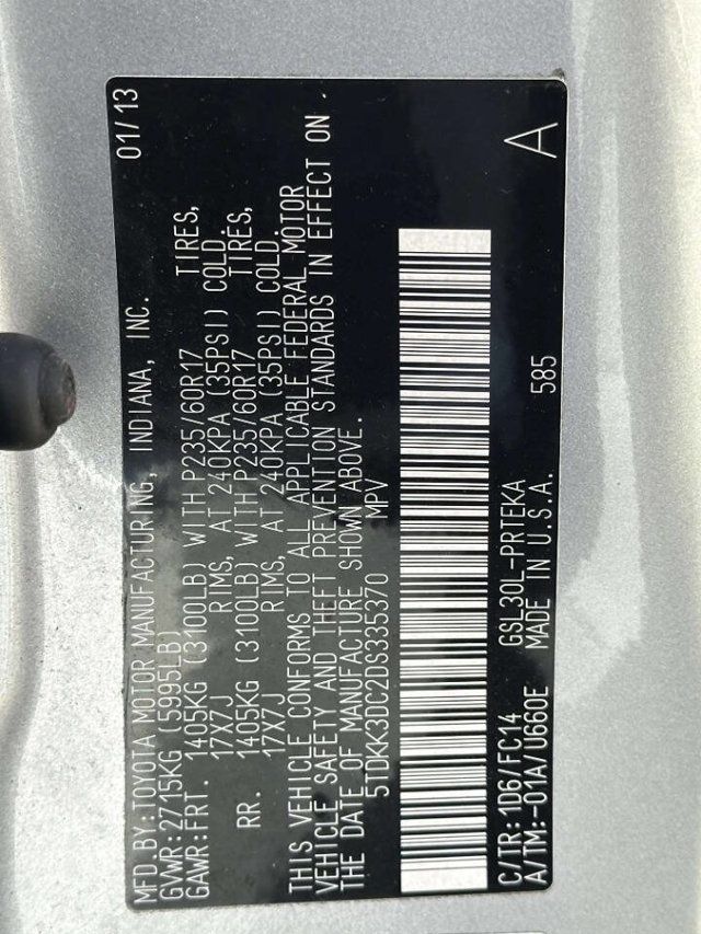 2013 Toyota Sienna LE 8 Passenger 4dr Mini Van - 22936469 - 11