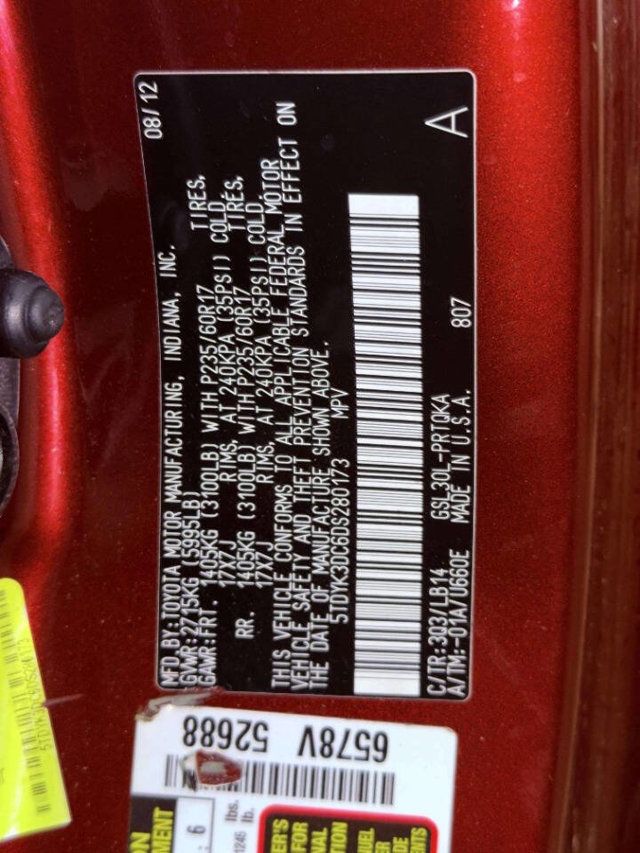 2013 Toyota Sienna XLE 8 Passenger 4dr Mini Van - 22987383 - 14