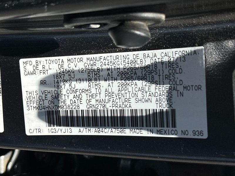 2013 Toyota Tacoma 2WD Double Cab LB V6 Automatic PreRunner - 23054486 - 20