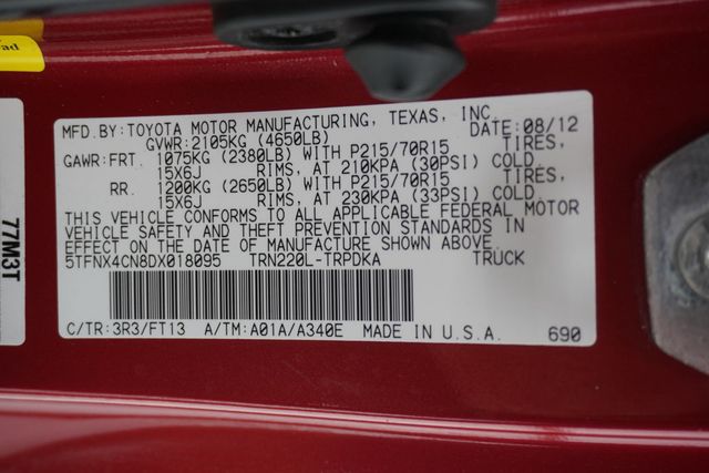 2013 Toyota Tacoma 2WD Reg Cab I4 Automatic - 22990304 - 22