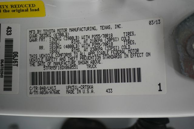 2013 Toyota Tundra Double Cab 4.6L V8 6-Spd AT (Natl) - 22996513 - 21