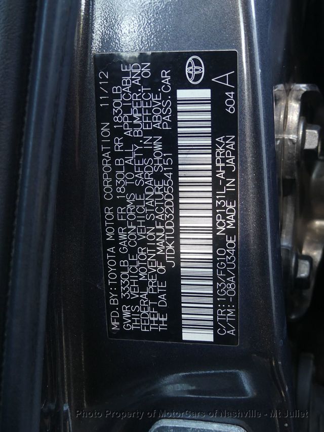 2013 Toyota Yaris 3dr Liftback Automatic LE - 23079690 - 39