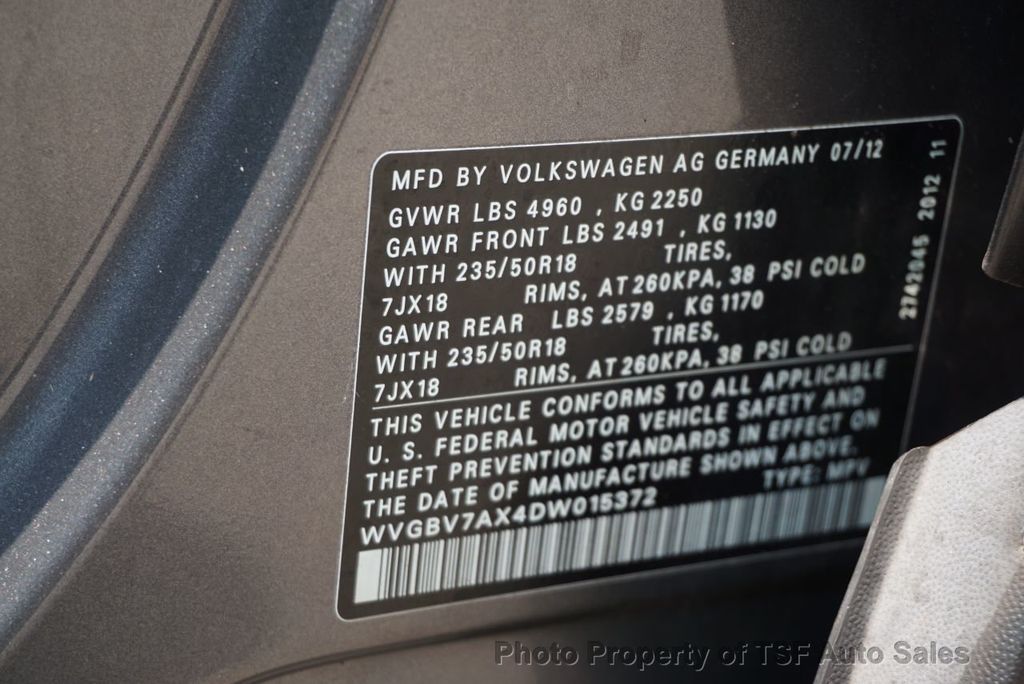 2013 Volkswagen Tiguan 4WD 4dr Automatic SE w/Sunroof & Nav - 21971665 - 38