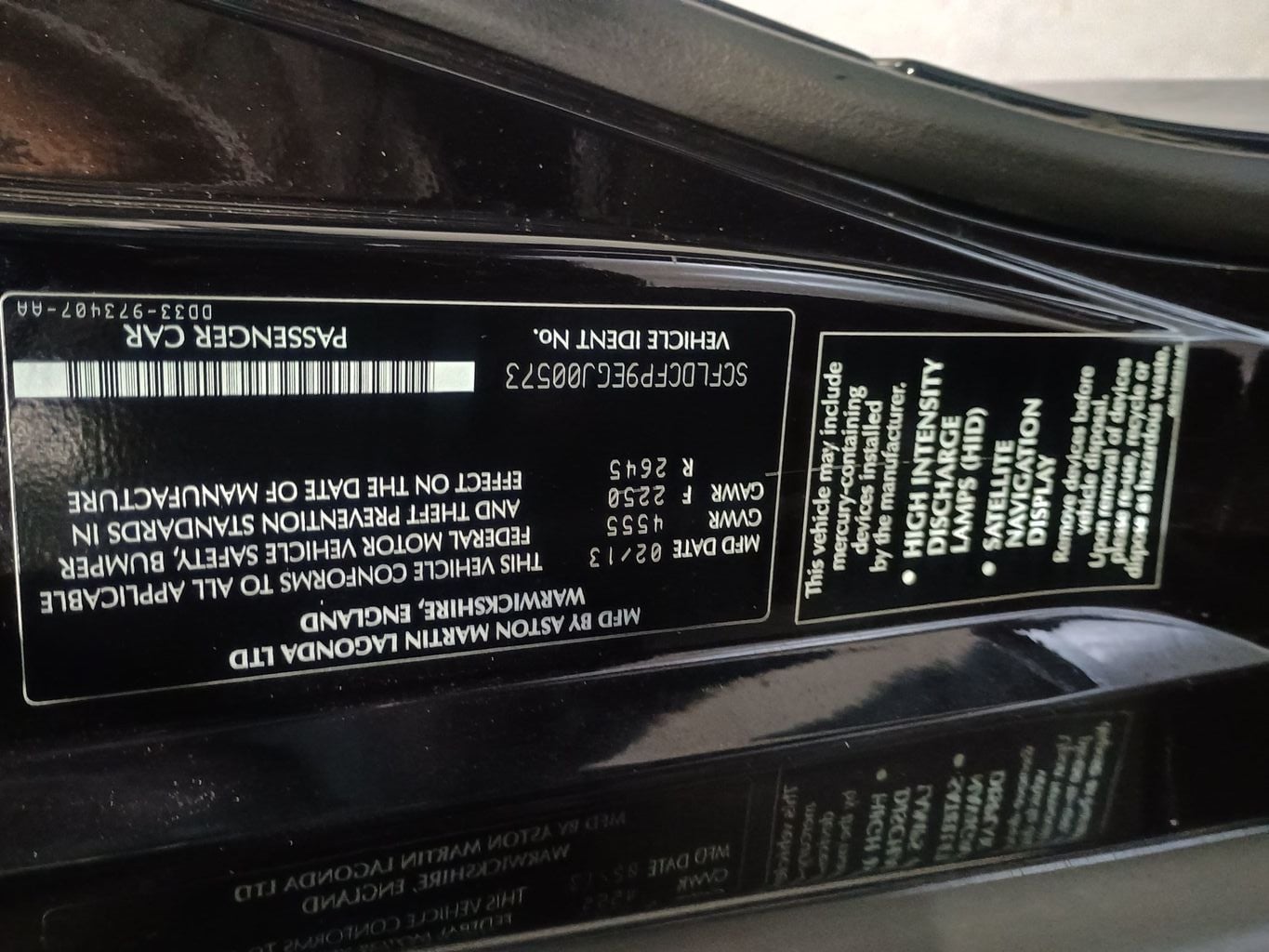 2014 Aston Martin Vanquish 2dr Coupe Clean Carfax - 22970540 - 55