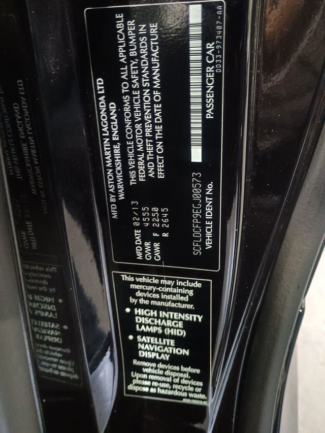 2014 Aston Martin Vanquish 2dr Coupe Clean Carfax - 22970540 - 55