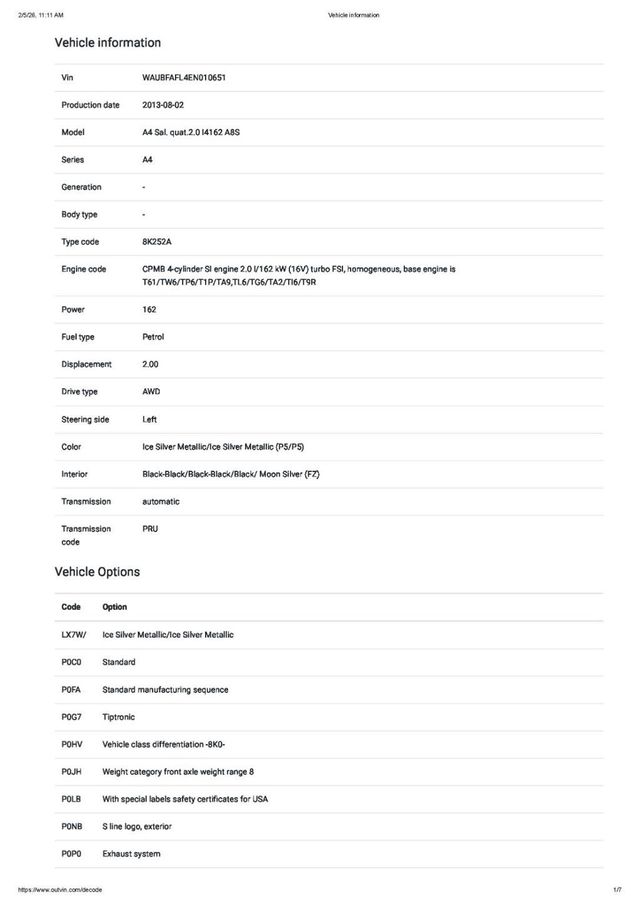 2014 Audi A4 4dr Sedan Automatic quattro 2.0T Premium - 22980878 - 46