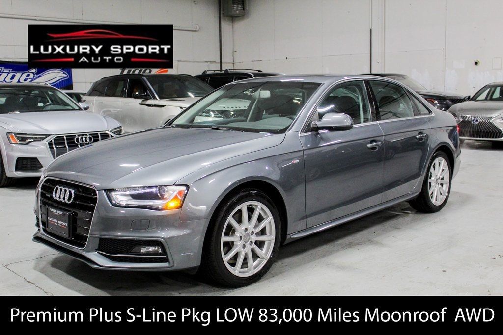 2014 Audi A4 Premium Plus S-Line Pkg LOW 83,000 Miles Quattro - 22649261 - 0