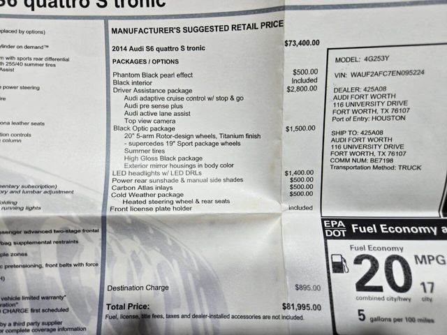 2014 Audi S6 4dr Sedan Prestige - 22956371 - 11