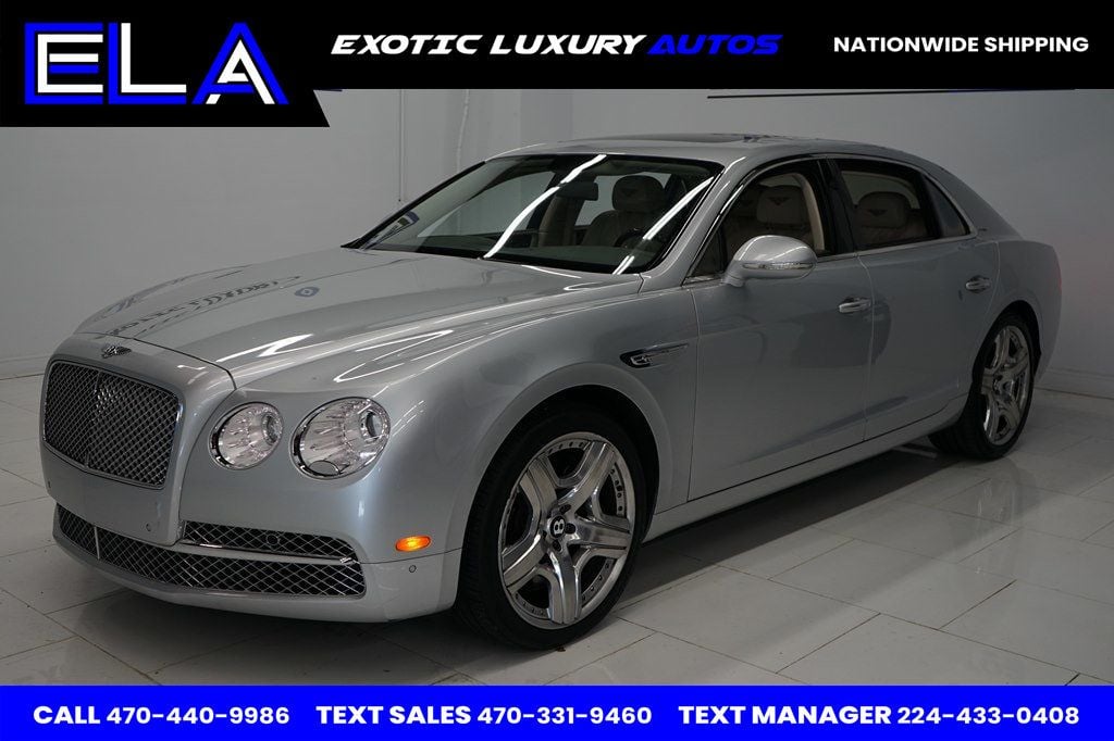 2014 Bentley Continental Flying Spur HIGH MSRP! W12! FUL WOOD! LEATHER HEADLINER! TRAYS! CONTINETAL!  - 22474273 - 0