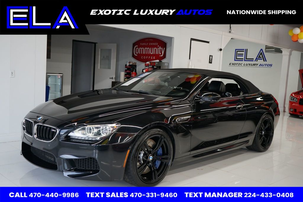 2014 BMW M6 BRAND NEW BRAKE SERVICE! CONVERTIBLE TOP WORKS! CLEAN! HEADS UP  - 22533325 - 0