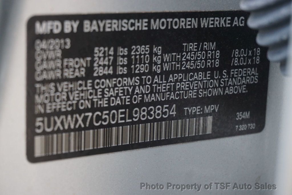 2014 BMW X3 X3 xDrive35i NAVIGATION REAR CAMERA PANO ROOF F+R HEATED SEATS  - 23090626 - 36