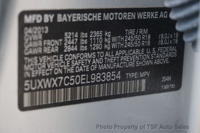 2014 BMW X3 X3 xDrive35i NAVIGATION REAR CAMERA PANO ROOF F+R HEATED SEATS  - 23090626 - 36