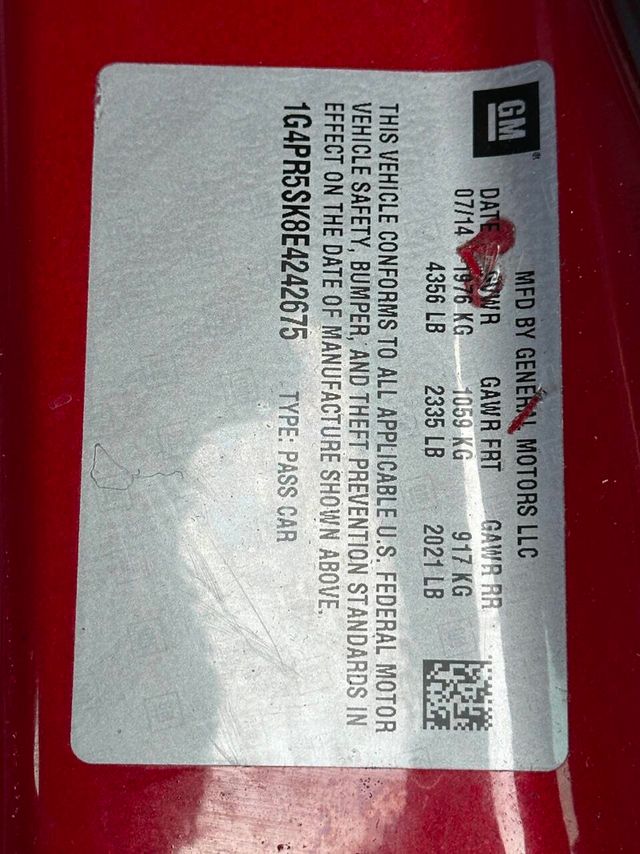 2014 Buick Verano 4dr Sedan Convenience Group - 22866245 - 11