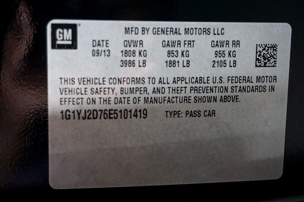 2014 Chevrolet Corvette Stingray *Corvette 2LT* *Z51 Performance Pkg* *7-Speed Manual* *1-Owner* - 23040256 - 18
