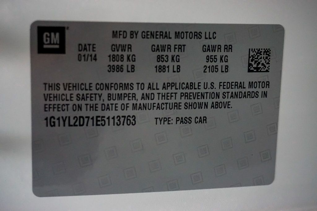 2014 Chevrolet Corvette Stingray *Stingray Z51 3LT* *7-Speed Manual* *Mag-Ride* *Comp-Seats* - 22965361 - 18