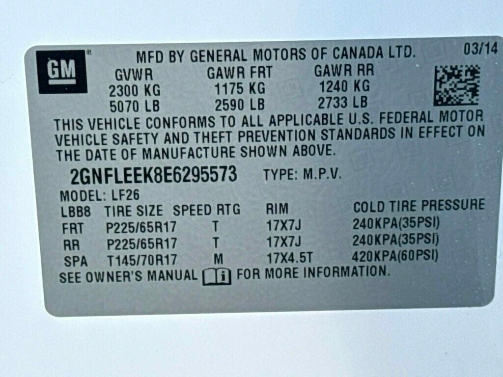 2014 Chevrolet Equinox AWD 4dr LS - 23005257 - 31