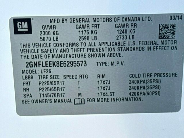 2014 Chevrolet Equinox AWD 4dr LS - 23005257 - 31