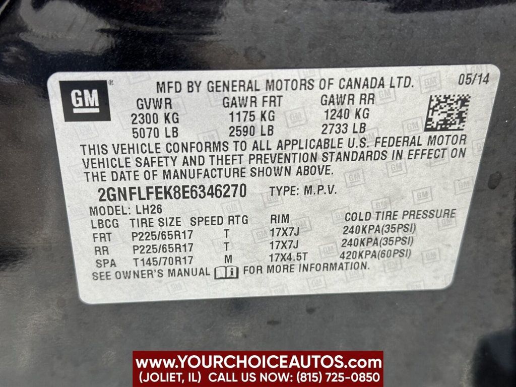 2014 Chevrolet Equinox AWD 4dr LT w/1LT - 22396254 - 20
