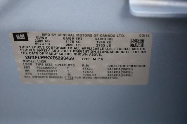 2014 Chevrolet Equinox AWD 4dr LT w/1LT - 22969253 - 13