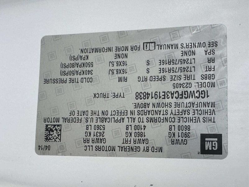 2014 Chevrolet Express Cargo Van RWD 2500 135" - 23014124 - 26