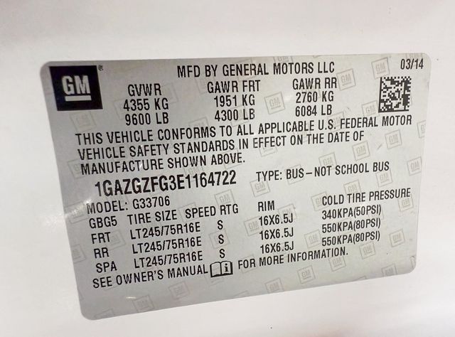 2014 Chevrolet Express Passenger RWD 3500 155" LS w/1LS - 22899717 - 28