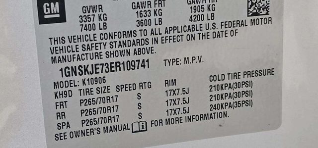 2014 Chevrolet Suburban 4WD 4dr LT - 22991750 - 10