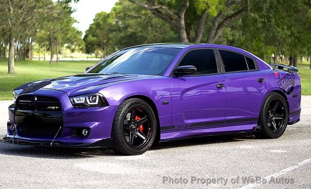 Used 2014 Dodge Charger SRT8 with VIN 2C3CDXEJ4EH144833 for sale in Riverhead, NY