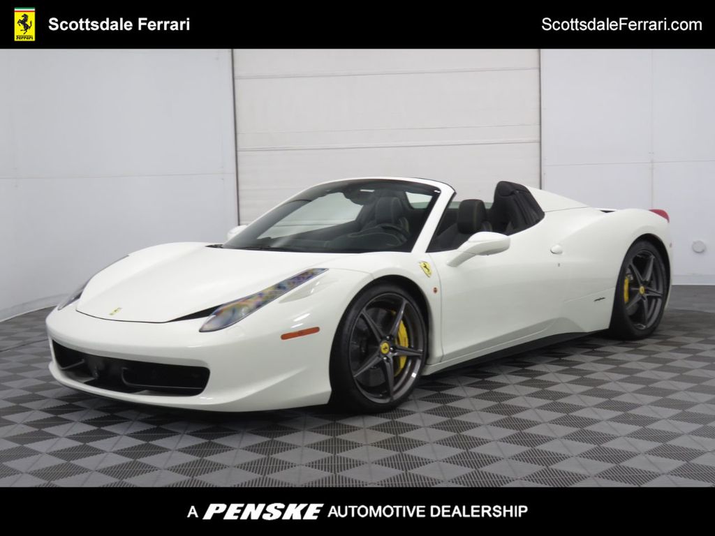 ferrari 458 white convertible