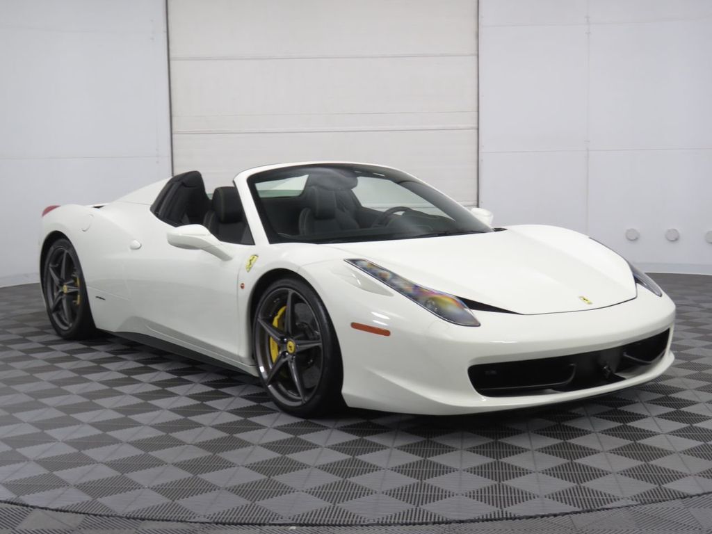 ferrari 458 white convertible