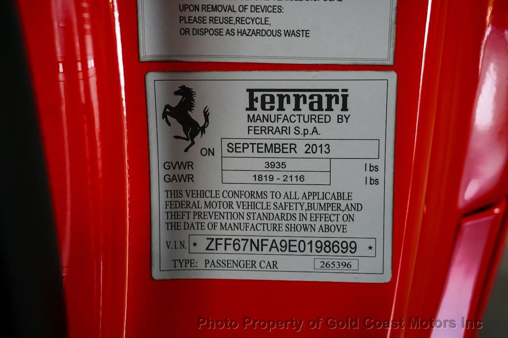 2014 Ferrari 458 Italia *CF Racing Package* *CF Racing Seats* *Axle-Lift* *Rear Camera* - 22323227 - 16