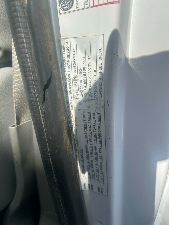 2014 Ford E350 EXTENDED 15 PASSENGER VAN 4X4 QUIGLEY CONVERSION - 22419239 - 48