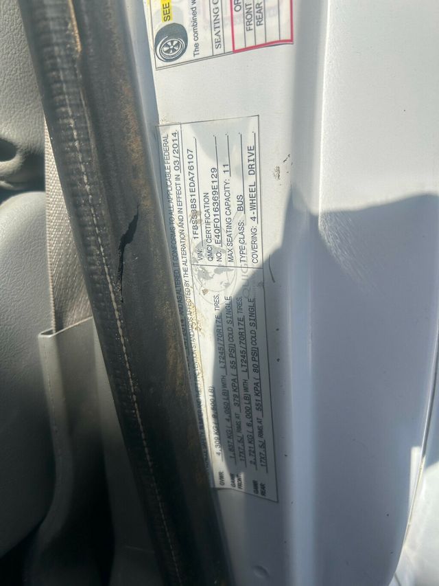 2014 Ford E350 EXTENDED 15 PASSENGER VAN 4X4 QUIGLEY CONVERSION - 22419239 - 49