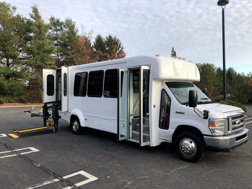 2014 Used Ford E450 5 Wheelchair Position Shuttle Bus For Sale For ...