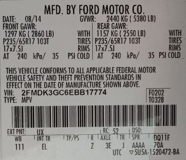 2014 Ford Edge 4dr SE FWD - 22745269 - 4