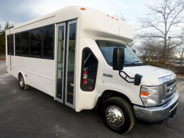 2014 Ford E-350 Non-CDL Wheelchair Accessible Shuttle Bus For Adults Seniors Church Handicapped Transportation - 22939368 - 0