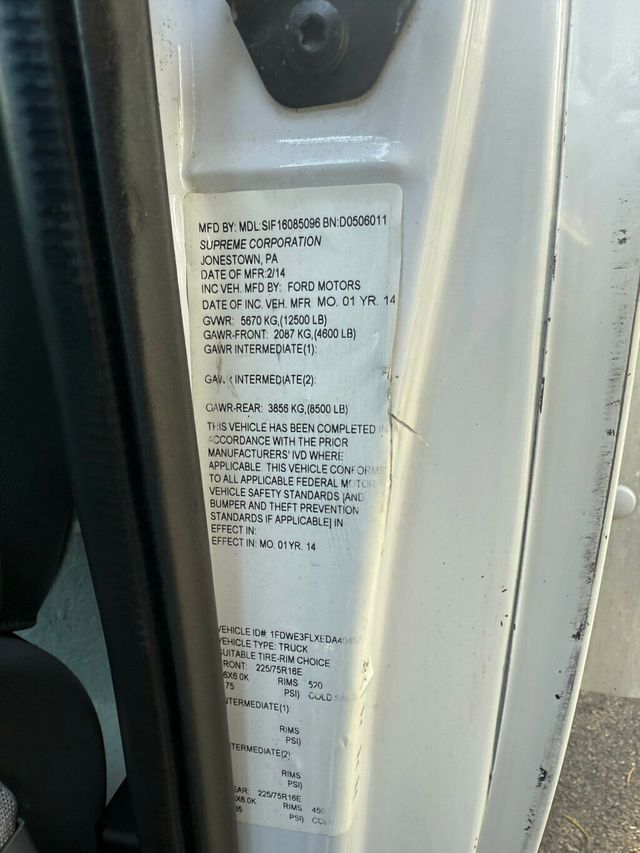 2014 Ford E-350 SUPER DUTY 16 FOOT BOX TRUCK 66,000 ORIGINAL MILES - 22838722 - 70