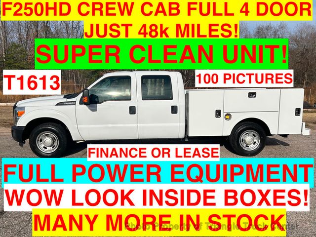 2014 Ford F250HD CREW CAB UTILITY JUST 48k MILES! ++FULL POWER EQUIPMENT! LOOK INSIDE BOXES! - 22660898 - 0