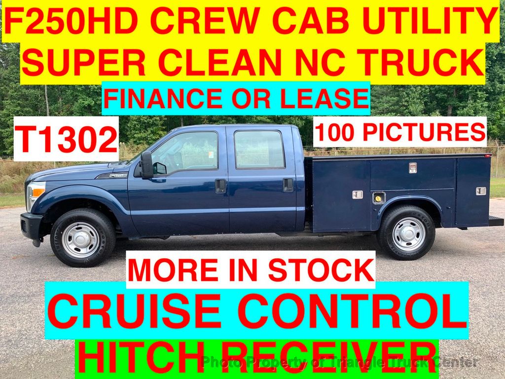 2014 Ford F250HD CREW UTILITY LOCAL RALEIGH TRUCK! +++CRUISE CONTROL!!! AWESOME DEAL ACT FAST! - 21587661 - 0