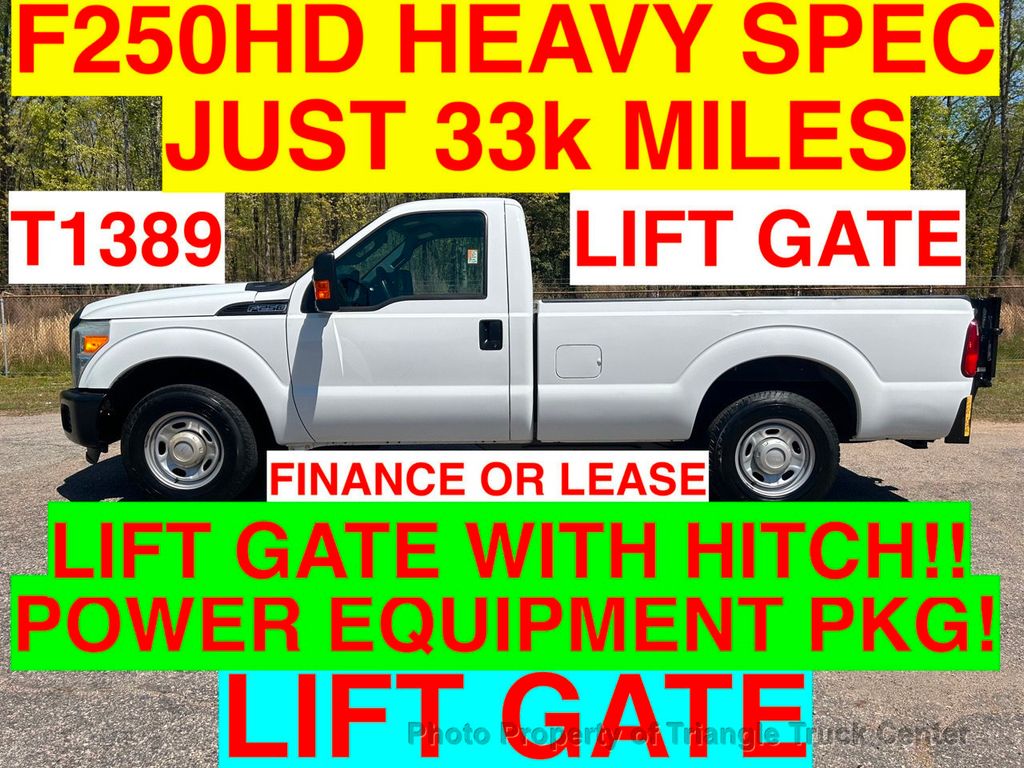 2014 Ford F250HD LIFT GATE JUST 33k MILES! ONE OWNER +FULL POWER EQUIPMENT! FINANCE OR LEASE! - 21874280 - 0