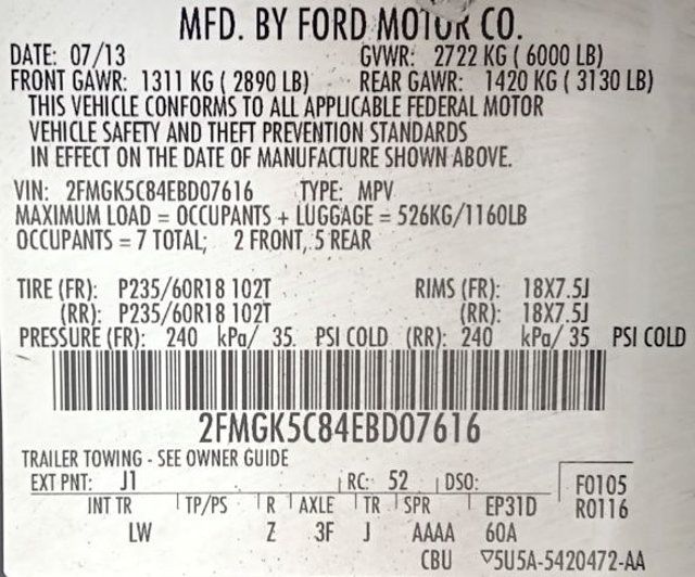 2014 Ford Flex 4dr SEL FWD - 22963692 - 5