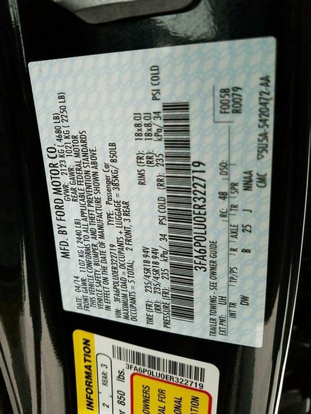 2014 Ford Fusion 4dr Sedan SE Hybrid FWD - 15400101 - 10