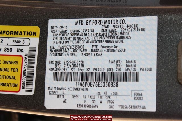 2014 Ford Fusion 4dr Sedan S FWD - 22482986 - 22