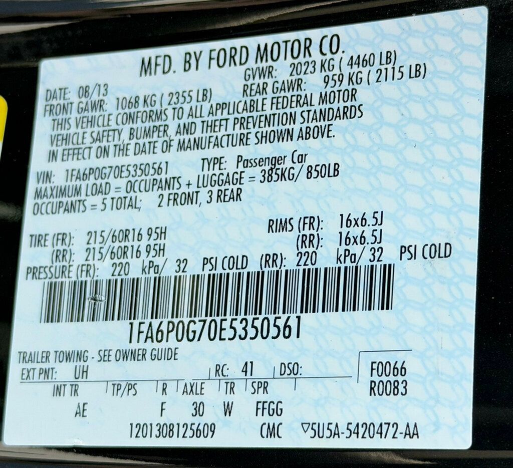 2014 Ford Fusion 4dr Sedan S FWD - 23022065 - 40