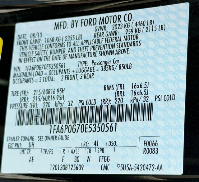 2014 Ford Fusion 4dr Sedan S FWD - 23022065 - 40