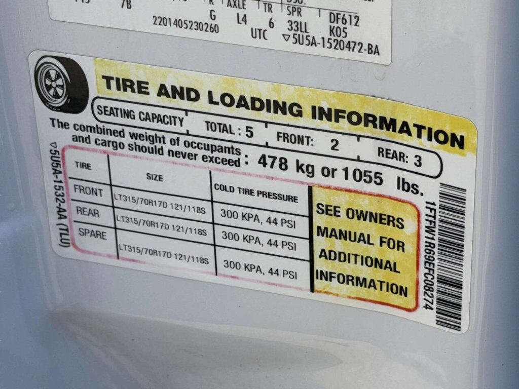 2014 Ford F-150 4WD SuperCrew 145" SVT Raptor - 23005205 - 20