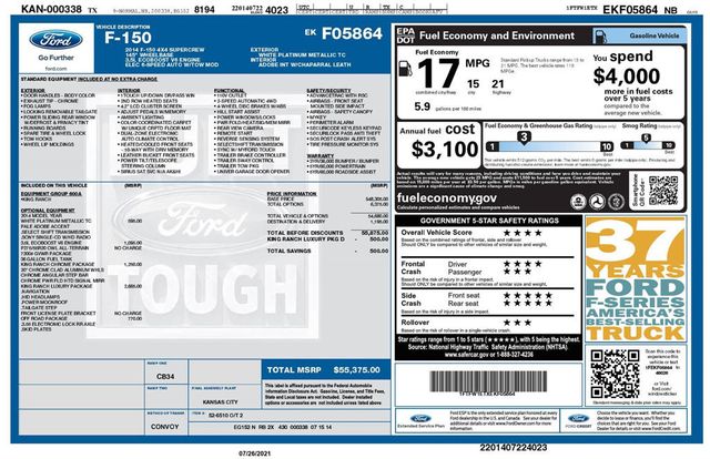 2014 Ford F-150 King Ranch - 23049420 - 45